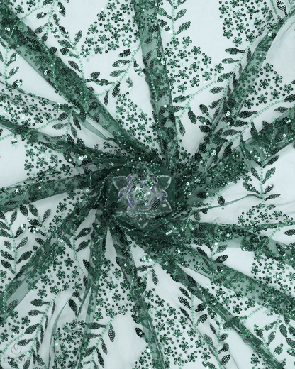 Heavy Net Fabric - Forest Green - Product Code 10379