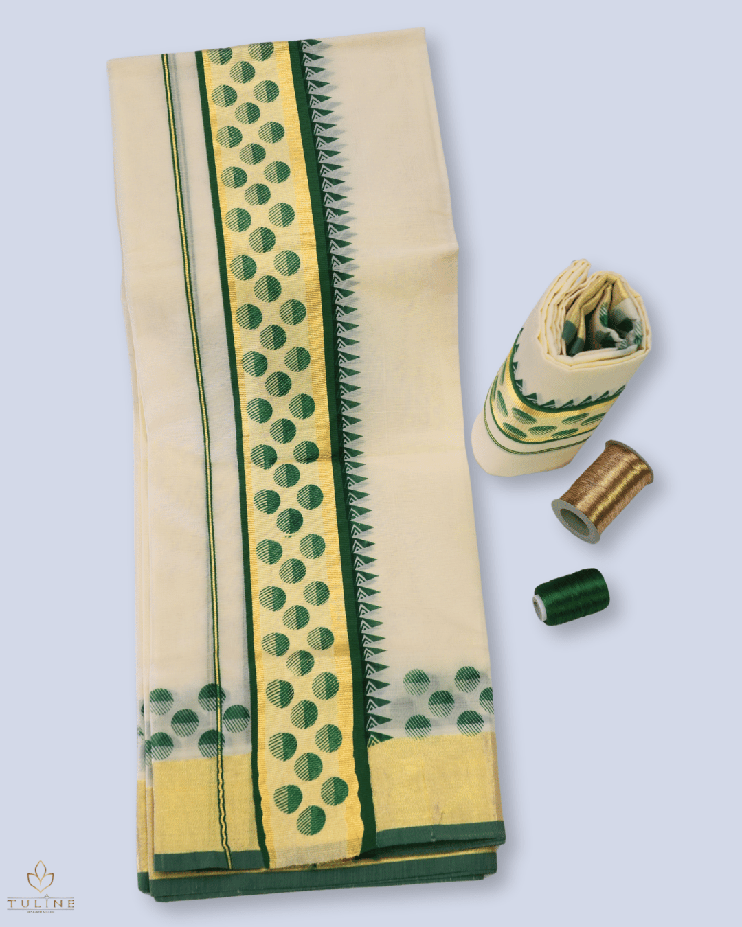 Cotton Set Mundu & Saree - Product Code 10047