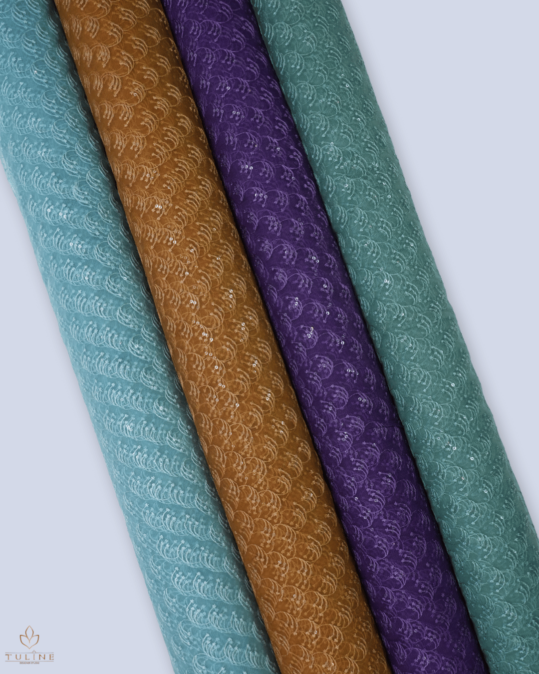 Net Material - Muted Blue Green  - Product Code 10236