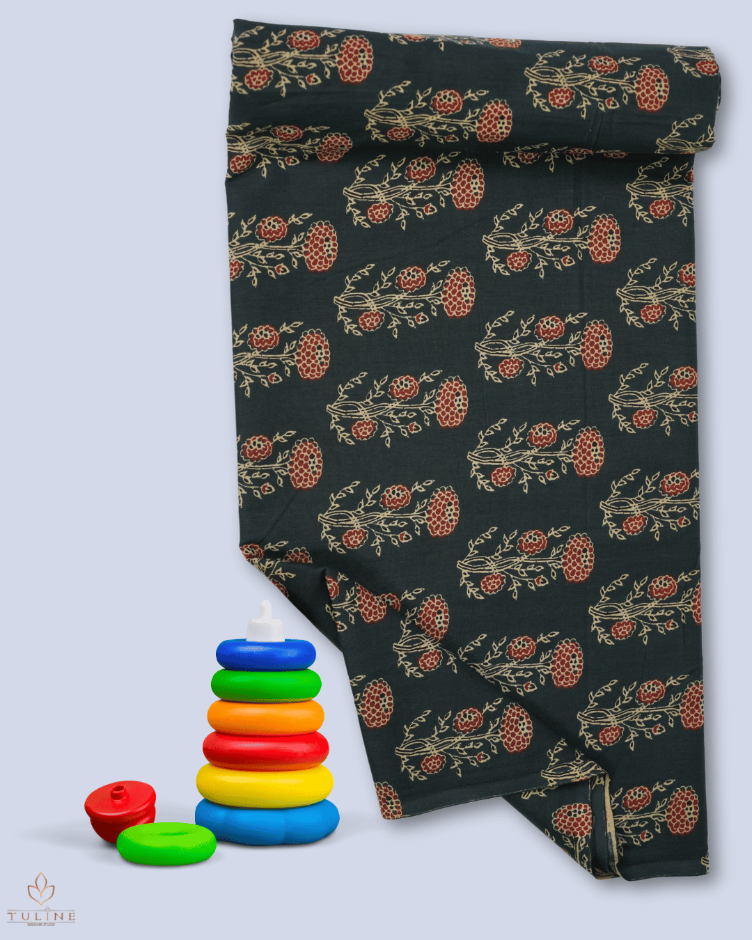 Cotton Ajrak Print - Dark Green - Product Code 10061