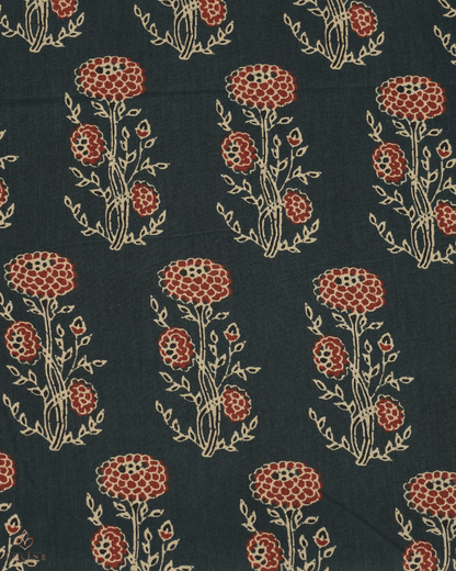Cotton Ajrak Print - Dark Green - Product Code 10061