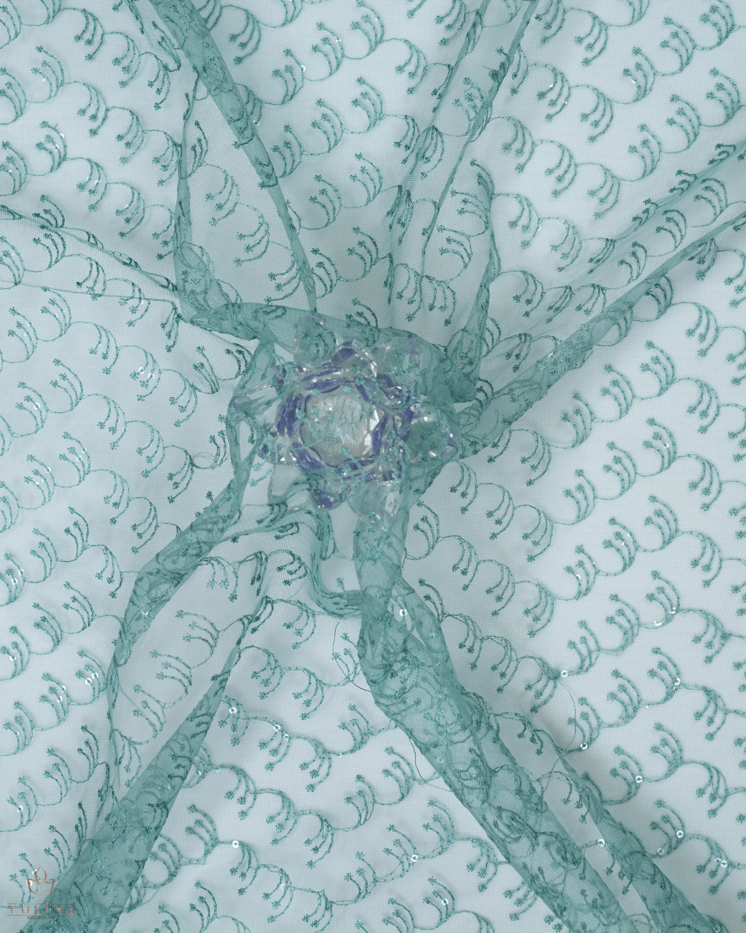 Net Material - Light teal green - Product Code 10234
