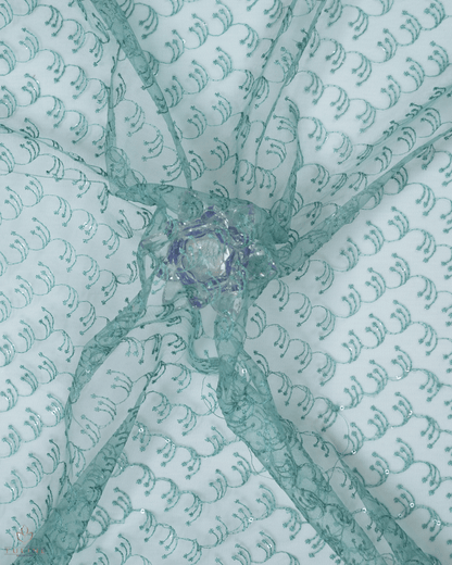 Net Material - Light teal green - Product Code 10234