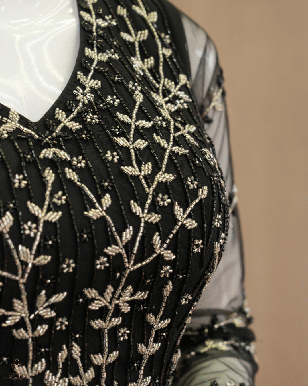 Net Material Skirt & Top Normal - Black - Product Code 10295