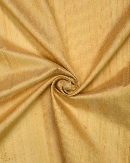 Raw Silk Fabric Material - Golden Beige - Product Code 10001