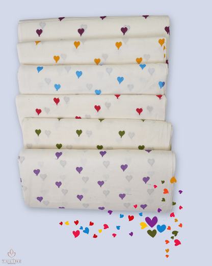 Cotton Fabrics - Cream Base - Product Code  10166