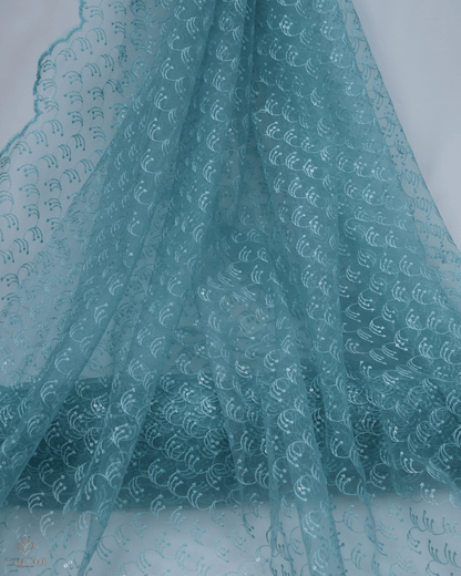 Net Material - Muted Blue Green  - Product Code 10236