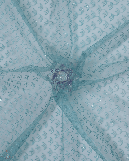 Net Material - Muted Blue Green  - Product Code 10236