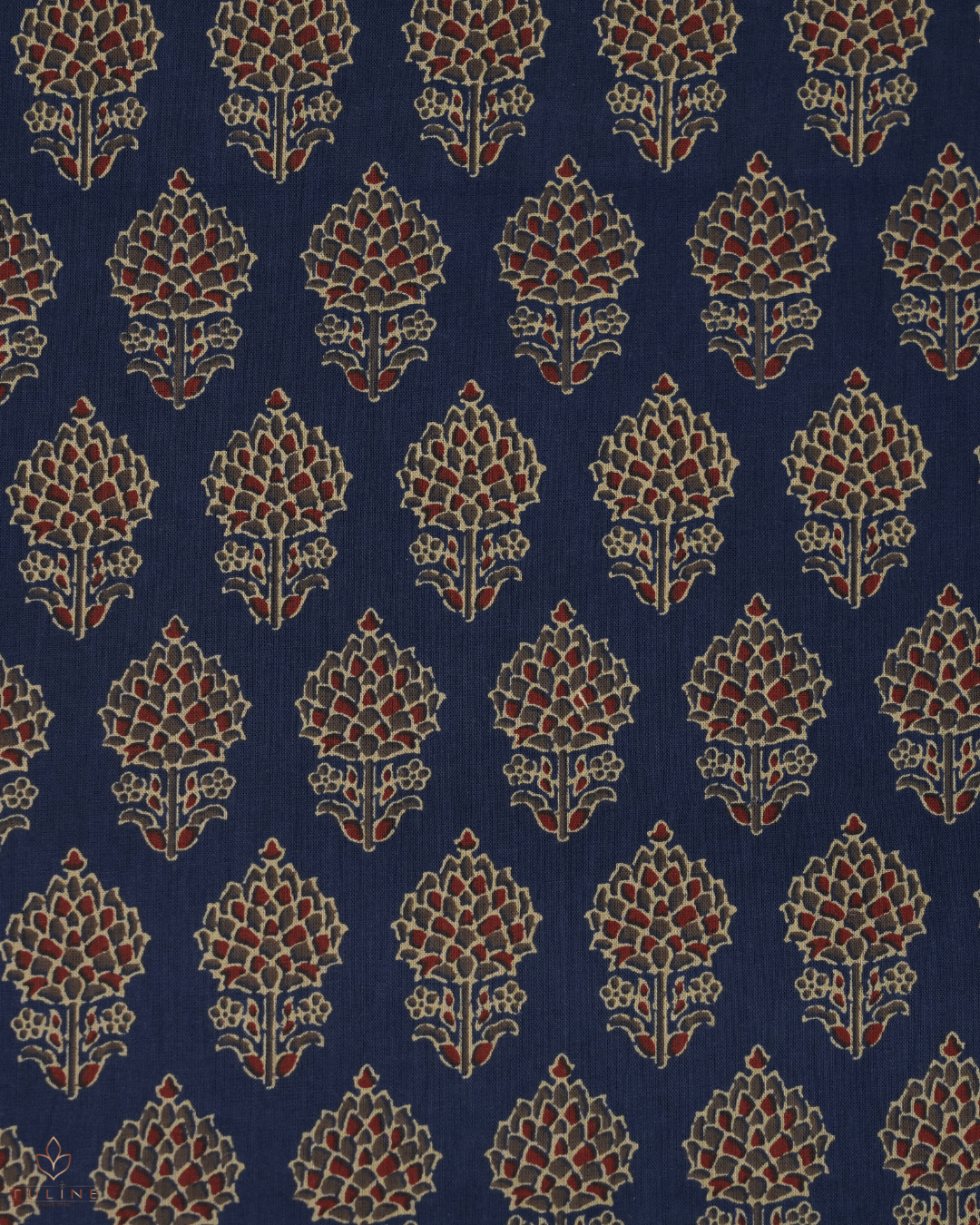 Cotton Ajrak Print - Dark Blue - Product Code 10064