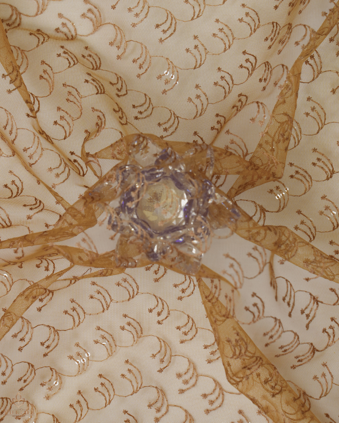 Net Material - Burnt Sienna Brown - Product Code  10237