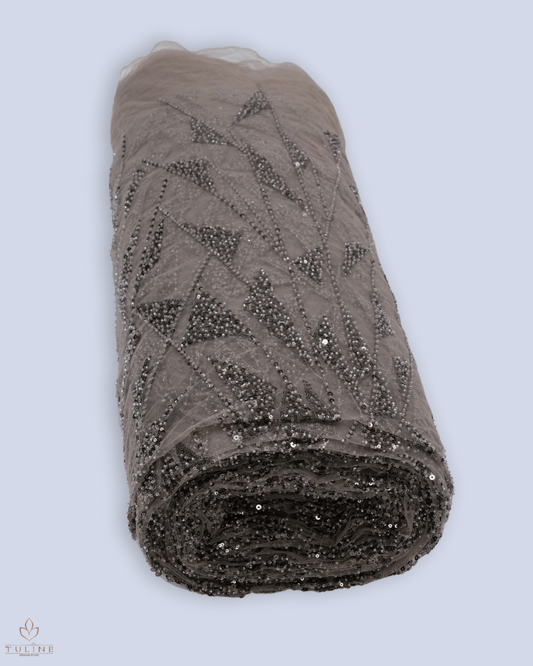 Heavy Net Fabric - Mushroom Grey - Product Code 10383