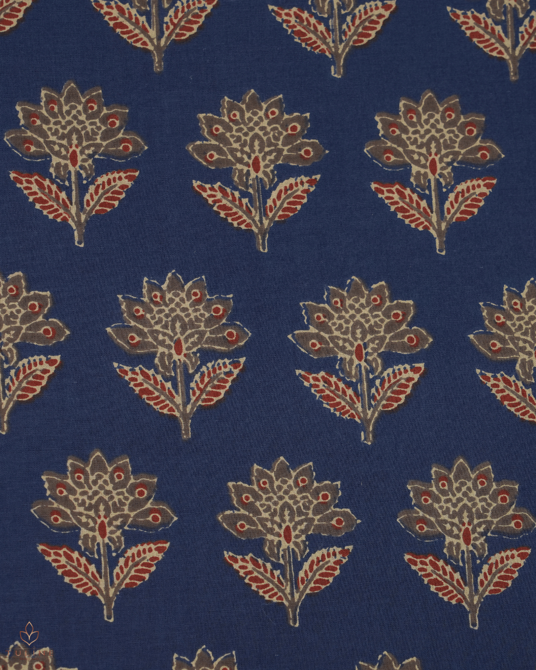 Cotton Ajrak Print - Dark Blue - Product Code 10066