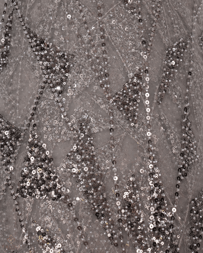 Heavy Net Fabric - Mushroom Grey - Product Code 10383