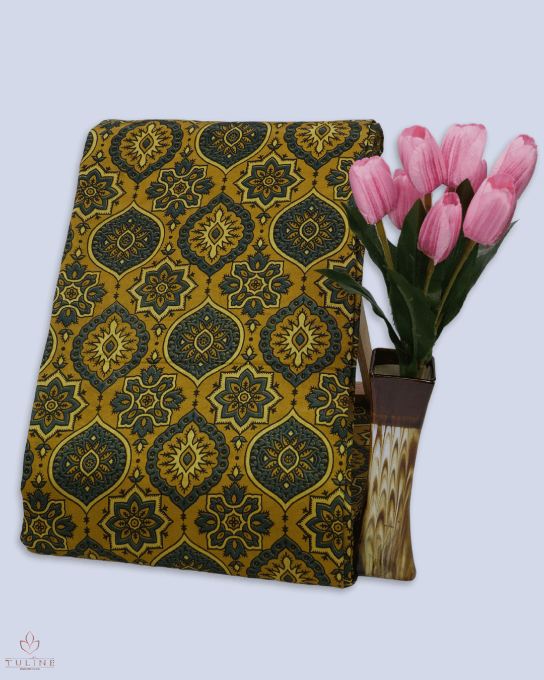Semi Modal Fabric - Mustard Gold - Product Code  10090