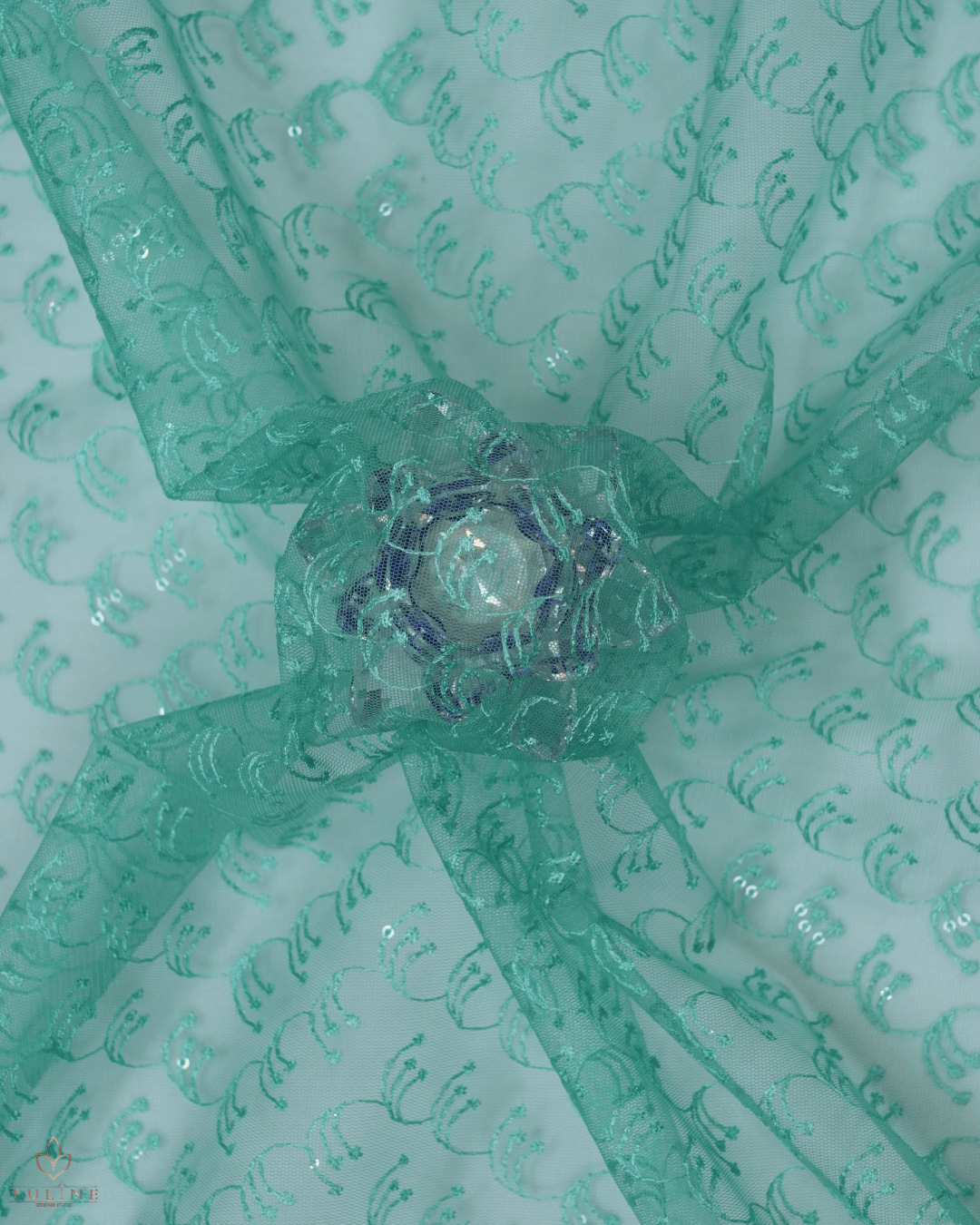 Net Material - Light teal green - Product Code 10230
