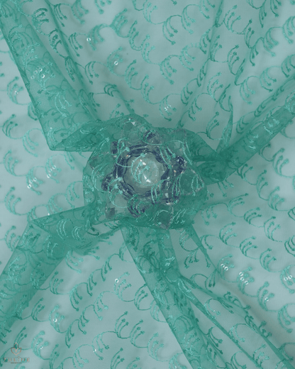 Net Material - Light teal green - Product Code 10230