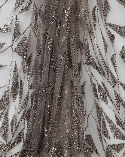 Heavy Net Fabric - Mushroom Grey - Product Code 10383