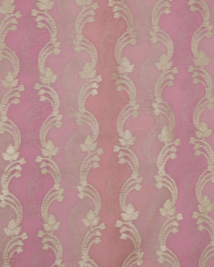 Banarasi Fabric - Dusty Rose- Product Code 10189
