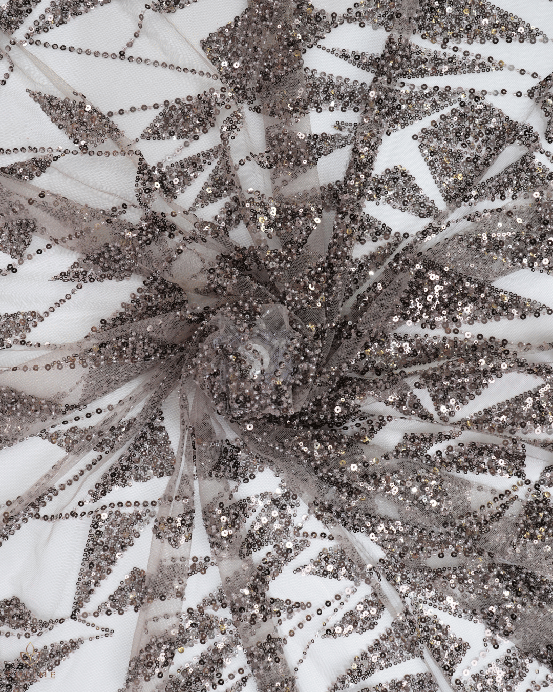 Heavy Net Fabric - Mushroom Grey - Product Code 10383
