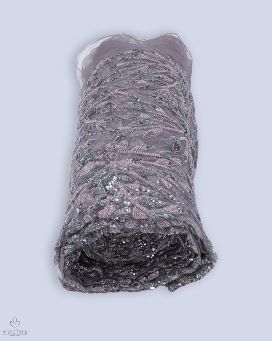 Heavy Net Fabric - Pale Lilac Grey - Product Code 10384