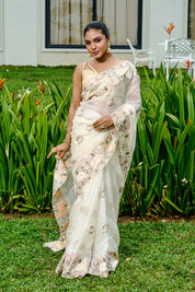 NET COTTA SAREE - SRCM123