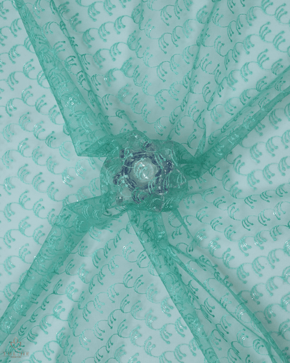 Net Material - Light teal green - Product Code 10230