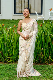 NET COTTA SAREE - SRCM123