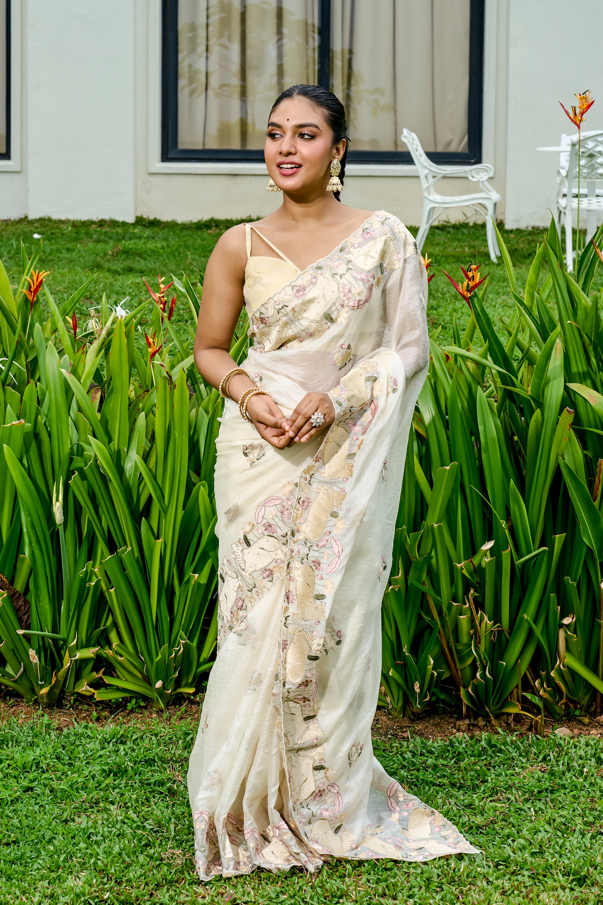 NET COTTA SAREE - SRCM123