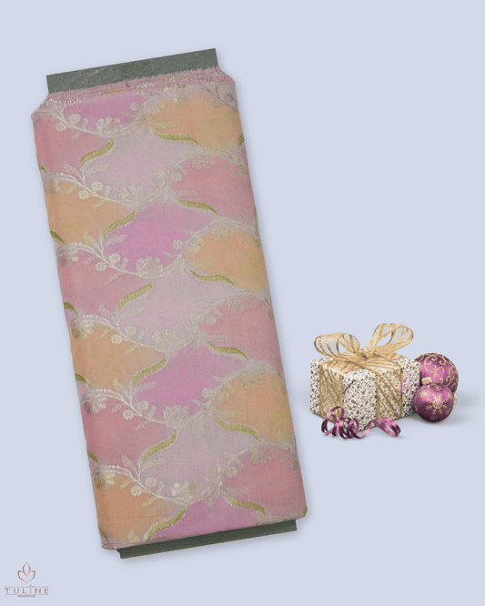 Banarasi Saree -Taupe Rose - Product Code 10195