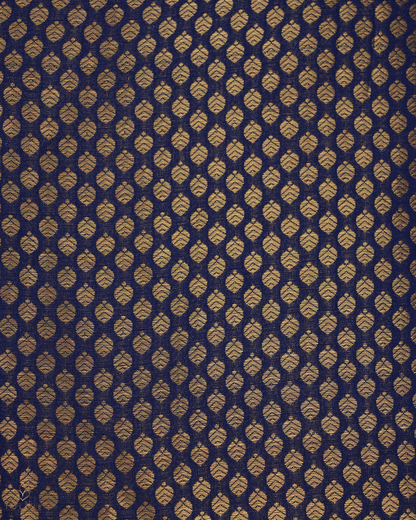 Brocade Fabrics - Dark Blue - Product Code 10124