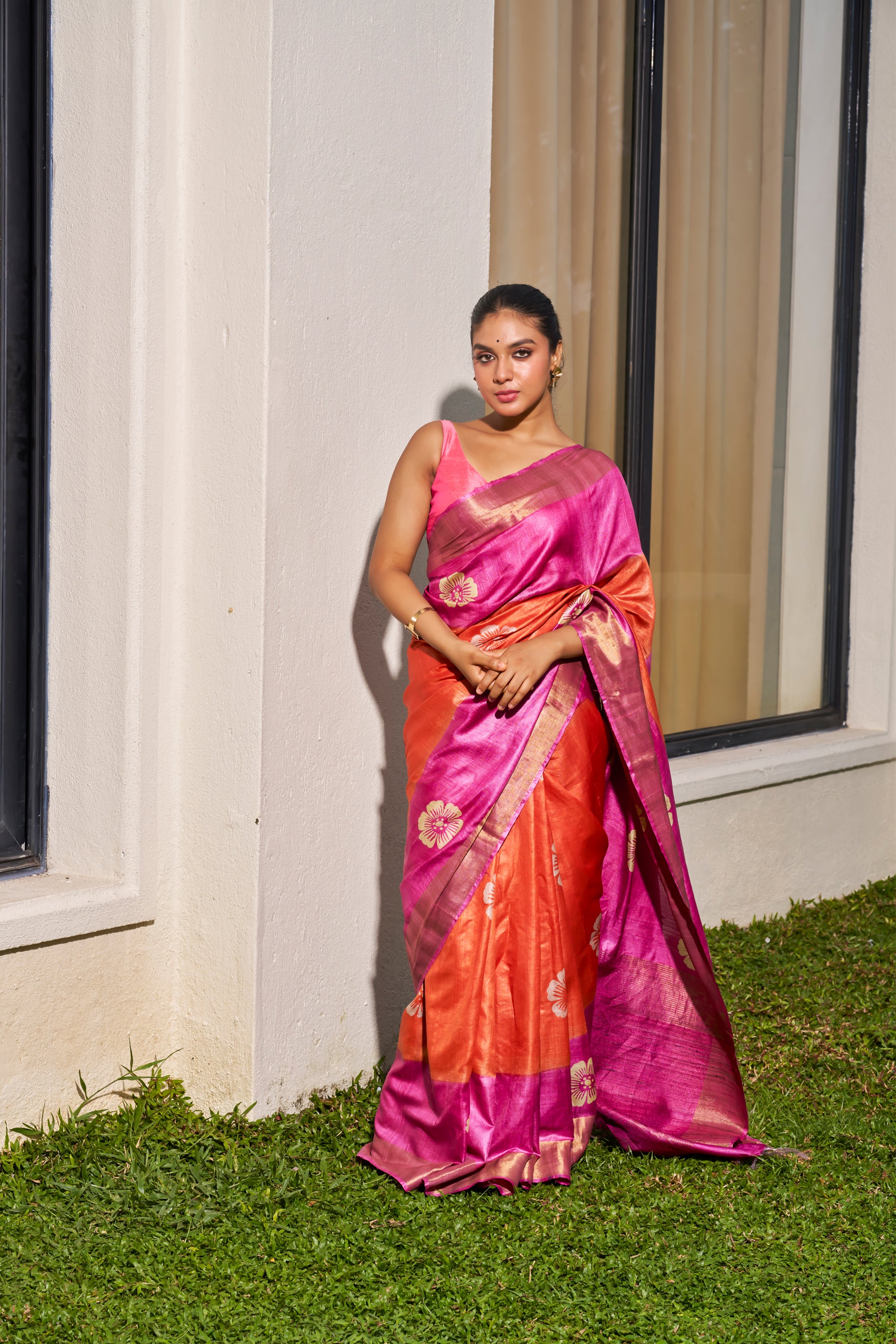 TUSSAR SILK SAREE - SRCM103