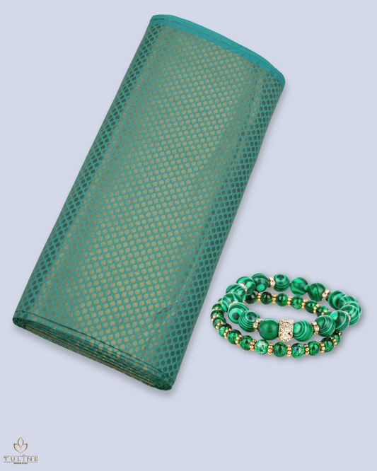 Brocade Fabrics - Dark Sea Green - Product Code 10128