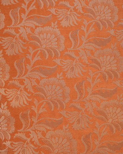 Brocade Fabrics - Burnt Orange  - Product Code 10130