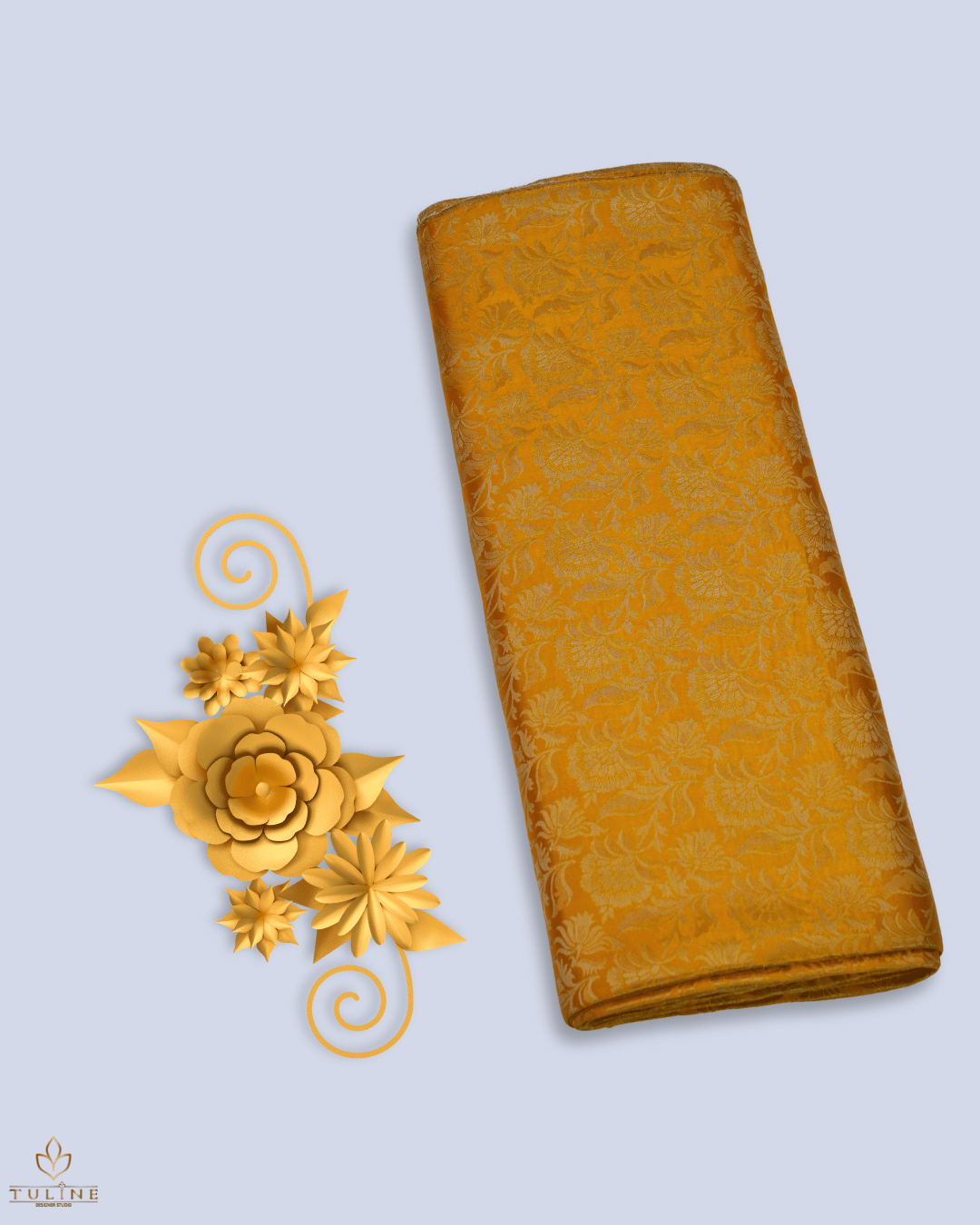Brocade Fabrics - Bronze Orange  - 10131
