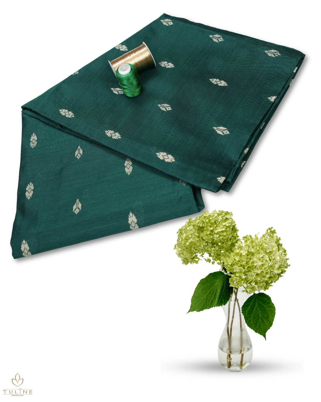 Cotton Churidar Set - Dark Green - Product Code 10014