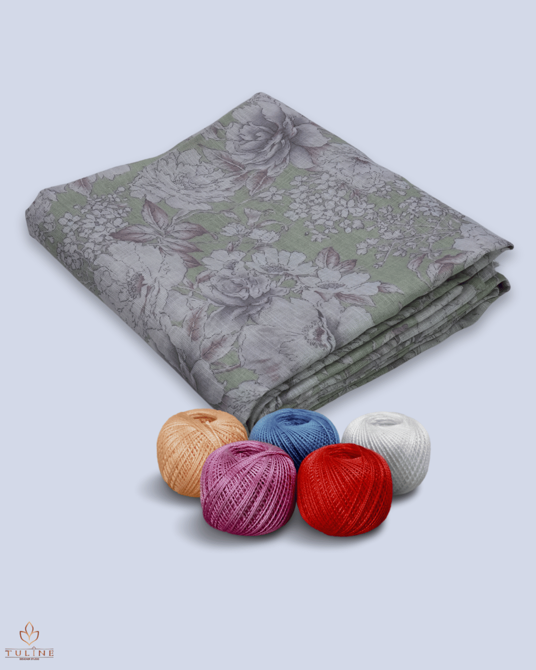 Linen Fabric - Light Pastel Green - Product Code 10096