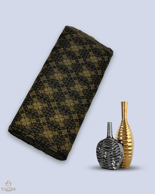 Brocade Fabrics - Black - Product Code 10134