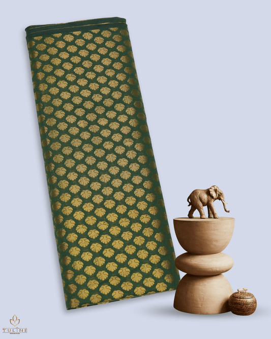Brocade Fabric - Forest Green - Product Code 10135