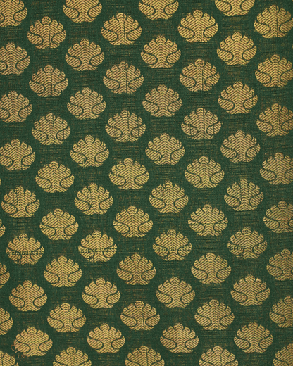 Brocade Fabric - Forest Green - Product Code 10135