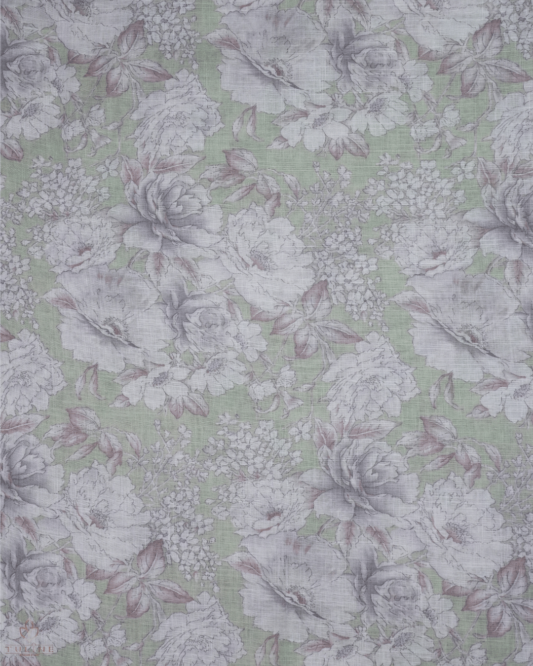 Linen Fabric - Light Pastel Green - Product Code 10096