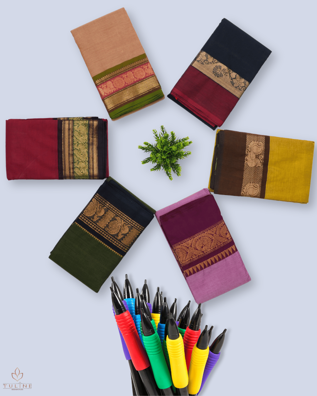 Cotton Sarees - Dark Burgundy - Product Code 10033