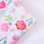 White & Pink Cotton Linen