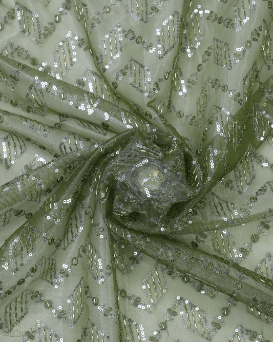 Net Fabric - Olive Gray - Product Code 10206
