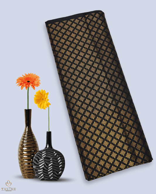 Brocade Fabrics - Black - Product Code 10138
