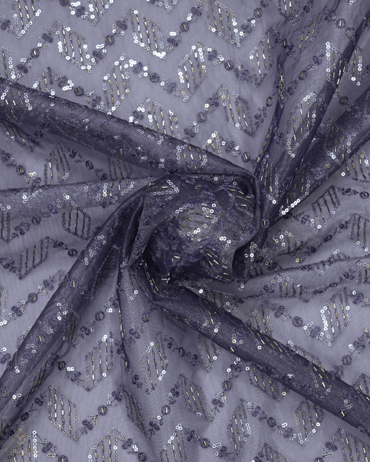 Net Fabric - Lavender Gray - Product Code 10207