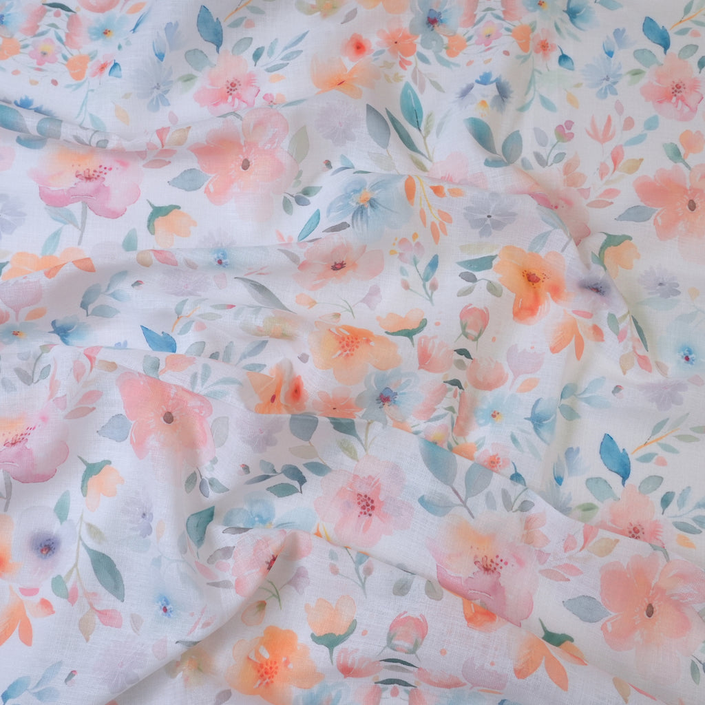 Multicolor Cotton Linen