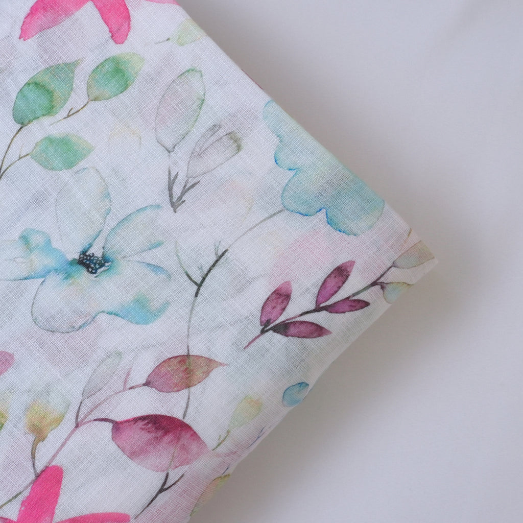 Multicolor Cotton Linen