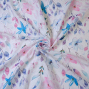 Pink & Blue Cotton Linen