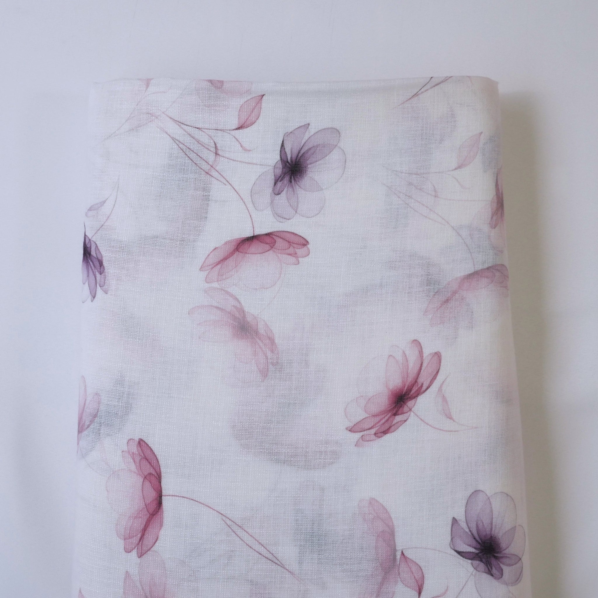 Violet & Brown Cotton Linen