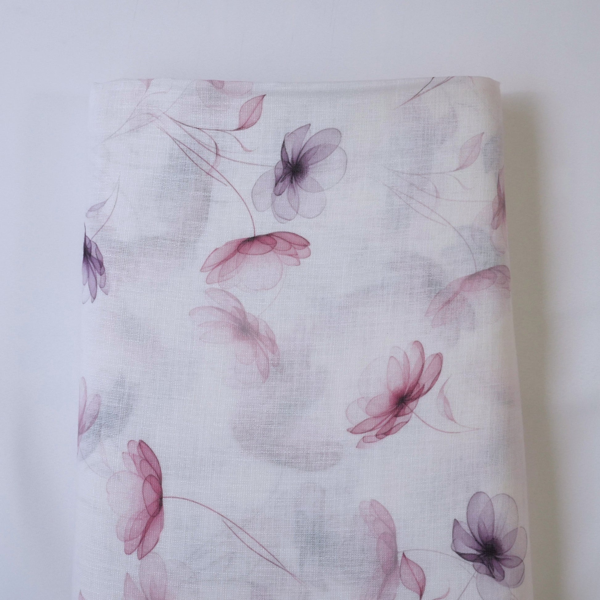 Violet & Brown Cotton Linen
